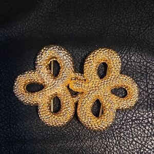 Motion East Gold Textured Belt Buckle